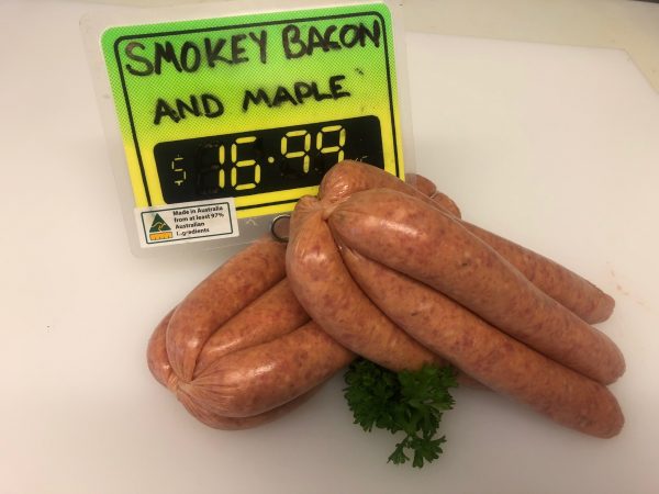 Smokey Bacon & Maple Sausages