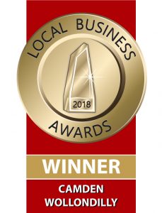 2018 Camden Wollondilly Local Business Awards Winner